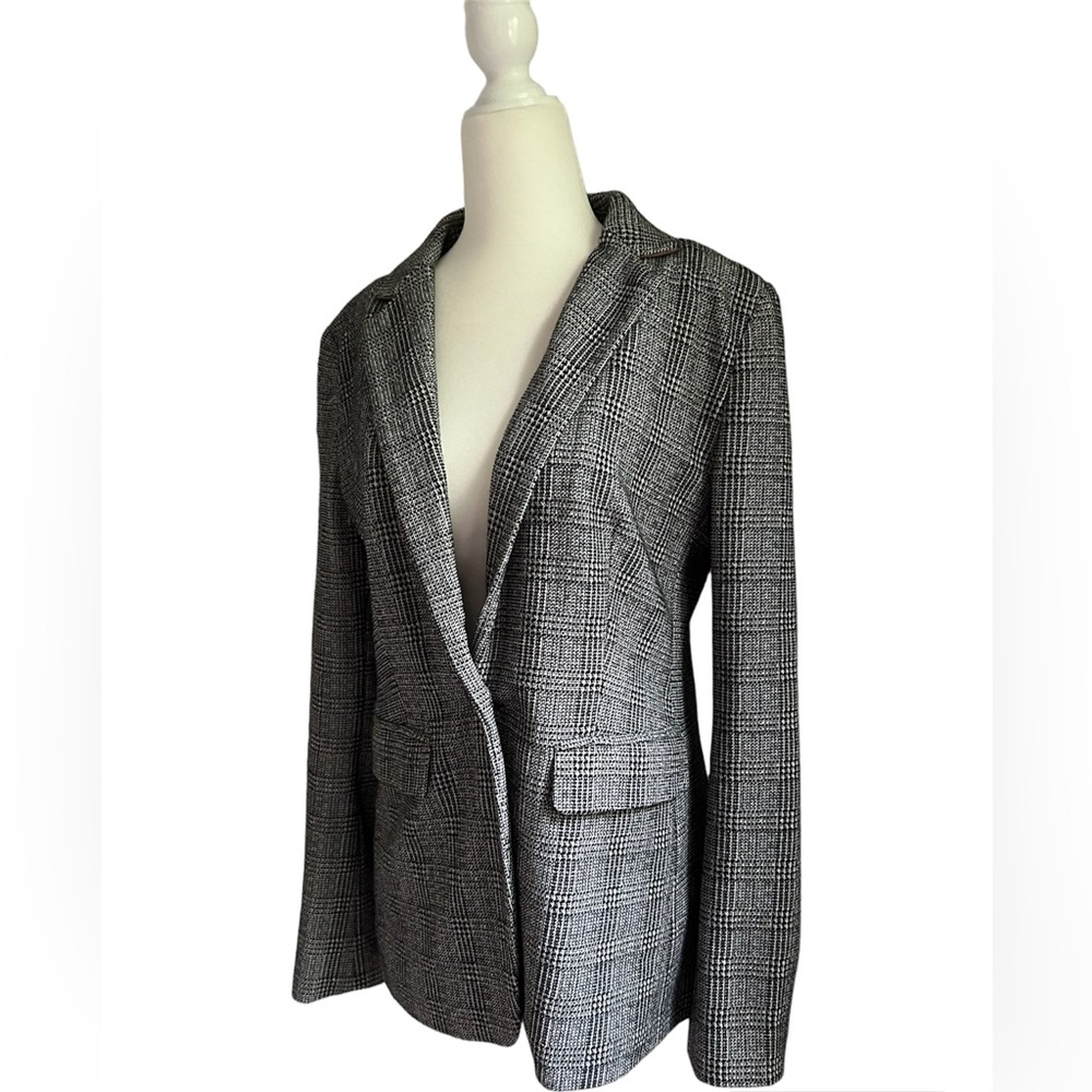 Loft Plaid Button Front Blazer - image 4